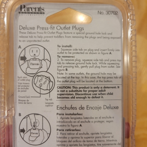 Parents Magazing Child Sagety Delux Press Fit Outless Plugs New - Picture 6 of 6